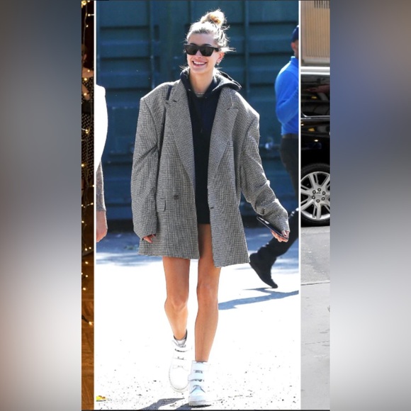 ISABEL MARANT Black & White Eladim Double Breasted Jacket - Picture 2 of 10